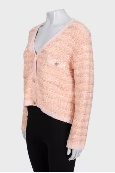 Cropped cardigan with gold buttons