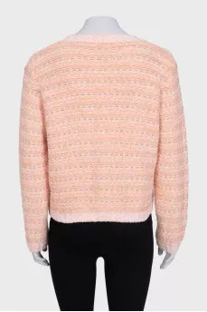 Cropped cardigan with gold buttons