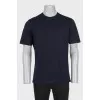 Men's plain straight-cut T-shirt