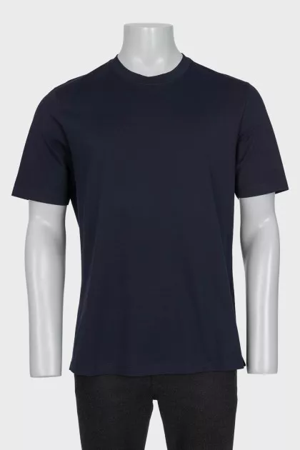 Men's plain straight-cut T-shirt