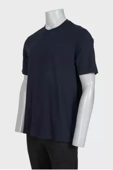 Men's plain straight-cut T-shirt