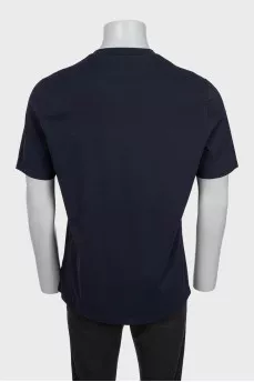 Men's plain straight-cut T-shirt