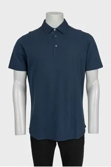 Men's dark blue polo shirt