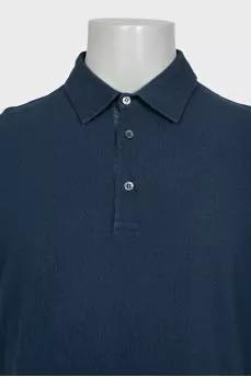 Men's dark blue polo shirt