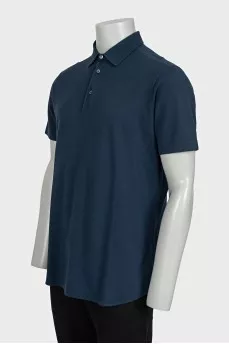 Men's dark blue polo shirt