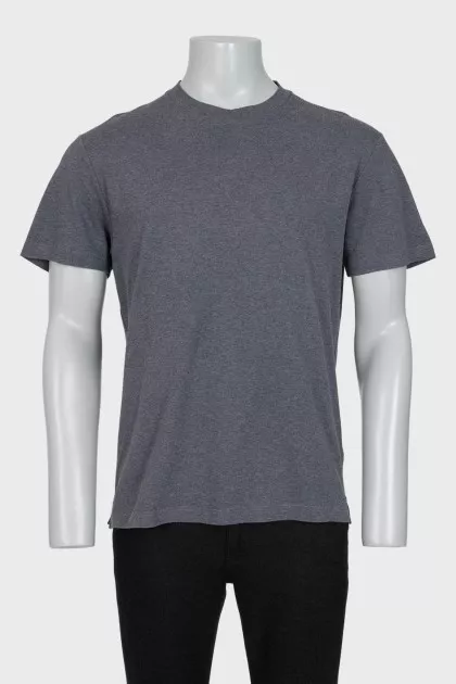 Men's straight gray T-shirt