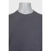 Men's straight gray T-shirt
