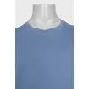 Men's plain blue t-shirt