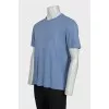 Men's plain blue t-shirt