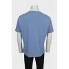 Men's plain blue t-shirt