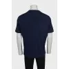Men's plain blue T-shirt