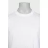 Men's white crew neck t-shirt
