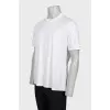 Men's white crew neck t-shirt