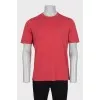 Men's straight-cut T-shirt with logo