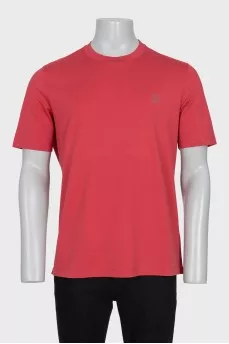 Men's straight-cut T-shirt with logo