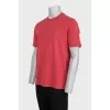 Men's straight-cut T-shirt with logo