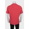 Men's straight-cut T-shirt with logo