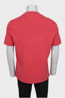 Men's straight-cut T-shirt with logo