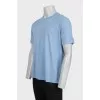 Men's plain blue T-shirt