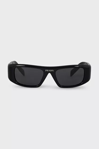 Rectangular sunglasses with logo
