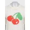 White jumper with embroidery