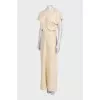 Beige fitted dress