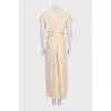 Beige fitted dress