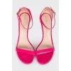 Pink suede sandals