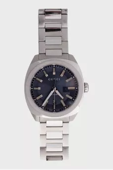 Men's watch with a logo on the dial