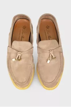 Beige suede lofors