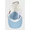 Two-tone cap with tag