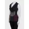 Fitted wool vest