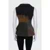 Fitted wool vest