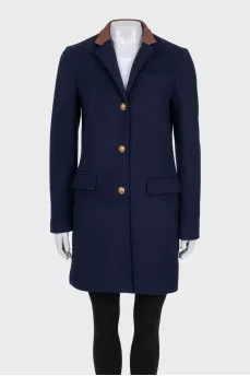 Blue coats with leather collars