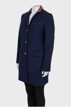 Blue coats with leather collars