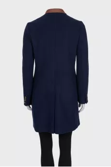 Blue coats with leather collars