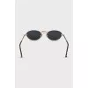 Oval sunglasses with full tint