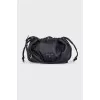 Leather drawstring bag