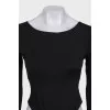 Backless bodysuit with no fastening