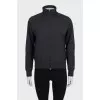 Gray sports reversible sweatshirt