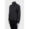Gray sports reversible sweatshirt
