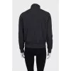 Gray sports reversible sweatshirt