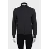 Gray sports reversible sweatshirt