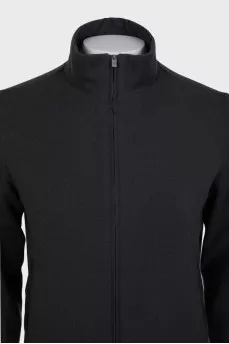 Gray sports reversible sweatshirt