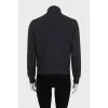 Gray sports reversible sweatshirt