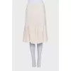Silk skirt with buttons