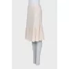 Silk skirt with buttons