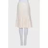 Silk skirt with buttons