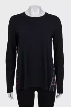 Black checkered long sleeve shirt