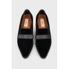Velor loafers